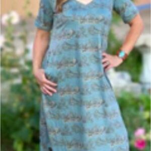 sterling kreek western print knit dress